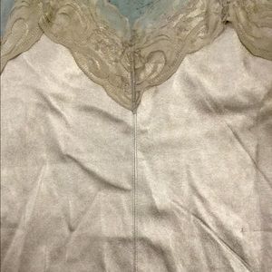 Bronze faux leather tank